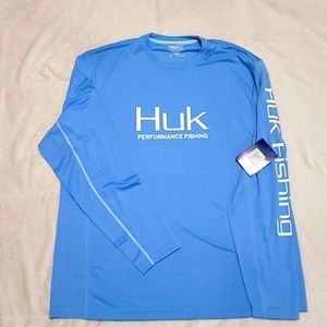 HUK Longsleeve baby blue shirt